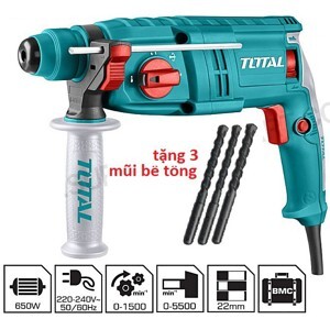 Máy khoan đục 3 chức năng Total TH306226 - 650W