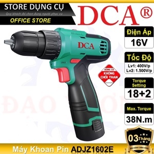 Máy khoan dùng pin DCA ADJZ1602E