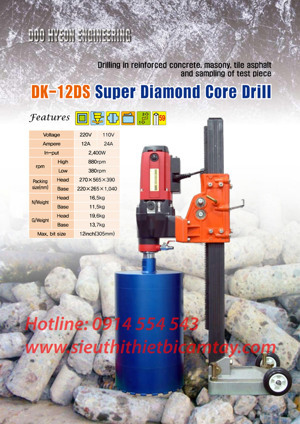 Máy khoan lấy lõi bê tông Doohyoen DK-12DS