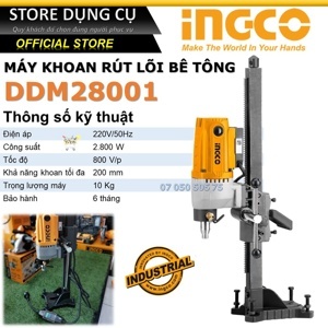 Máy khoan ống 200mm Ingco DDM28001