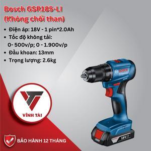 Máy khoan pin 18V Bosch GSR 185-LI