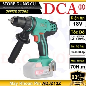 Máy khoan Pin 18V DCA ADJZ13Z