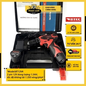 Máy khoan pin Btec BT-12VA