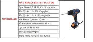 Máy khoan pin Maxpro MPCD18Li