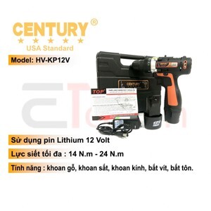 Máy khoan sạc pin Century HV-KP12V