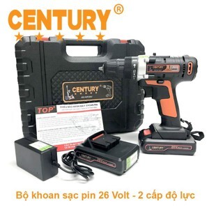 Máy khoan sạc pin Century HV-KP26V