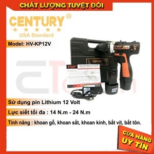 Máy khoan sạc pin Century HV-KP12V