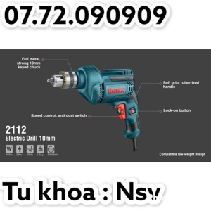 Máy khoan sắt 10mm Ronix 2112