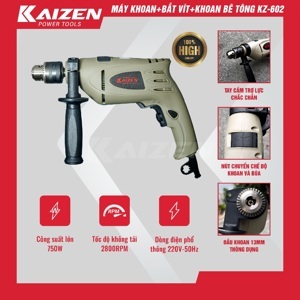 Máy khoan sắt Kaizen KZ-602 - 750W