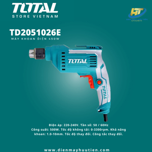 Máy khoan tốc độ cao Total TD2051026E