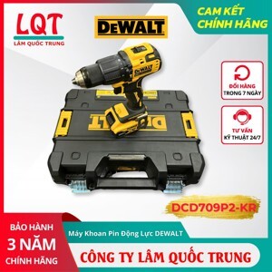 Máy khoan vặn vít dùng pin 18V DeWalt DCD709P2-KR