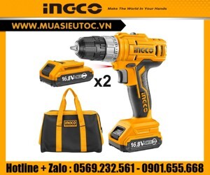 Máy khoan vặn vít dùng pin Ingco CDLI1612