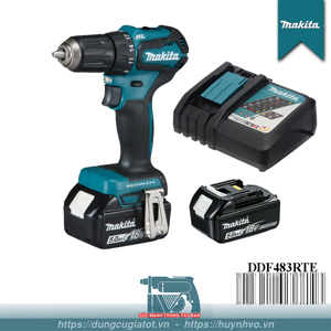 Máy khoan vặn vít dùng pin Makita DDF483RTE - 18V