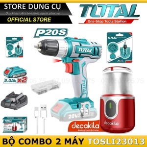 Máy khoan vặn vít dùng pin Total TDLI2002