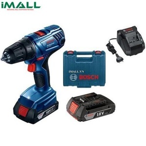 Máy khoan vặn vít pin 18V/1.5Ah kèm phụ kiện Bosch 06019F81K1