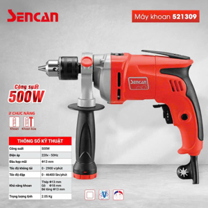 Máy khoan vặn vít Sencan 521309