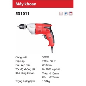 Máy khoan vặn vít Sencan 531011