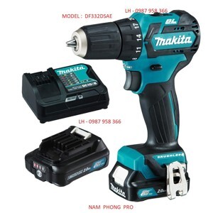 Máy khoan vặn vít dùng pin Makita DF332DSAE