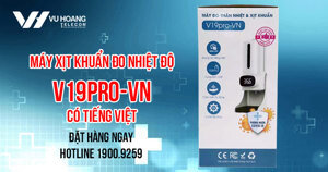 Máy khử khuẩn và đo thân nhiệt V19Pro-VN