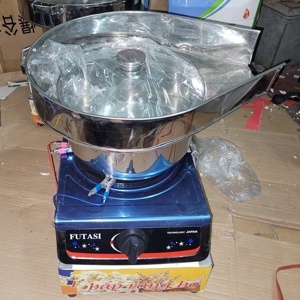 Máy làm bắp rang bơ chạy gas có máng