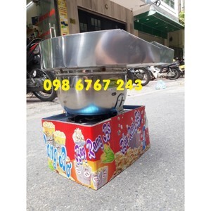 Máy làm bắp rang bơ chạy gas có máng