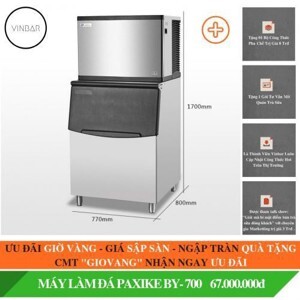 Máy làm đá PaikeaxE BY-700 - 290kg/24h