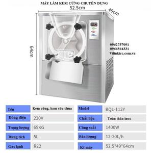 Máy làm kem cứng kem công nghiệp BQL-112Y