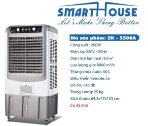 Máy làm mát không khí Smart House SH-5500A