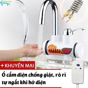 Máy làm nóng nước trực tiếp tại vòi có vòi rửa và vòi sen QWater RX-04