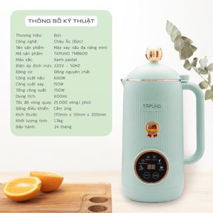 Máy làm sữa hạt Tapuho TMB600