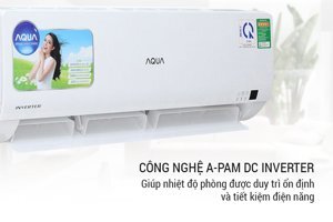 Điều hòa Aqua Inverter 12000 BTU 1 chiều AQA-KCRV12WGSA gas R-410A