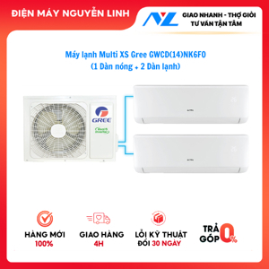 Máy lạnh Multi XS Gree 2 chiều 18000 BTU Inverter GWCD(14)NK6FO gas R-32