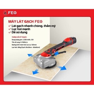 Máy lát gạch chạy pin Feg EG-12TM