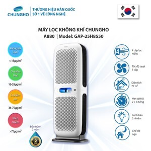 Máy lọc không khí ChungHo 6 way a850 Hepa GAP-25H8550