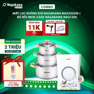 Máy lọc không khí cảm biến, tạo ion Nagakawa NAG3502M