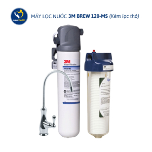 Máy lọc nước 3M BREW120-MS kèm vòi 3M và lọc thô 3M AP005T-110