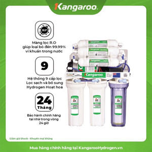 Máy lọc nước Hydrogen Kangaroo KG100HQ không tủ