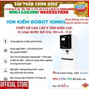 Máy lọc nước Ion kiềm Robot ionKing 912