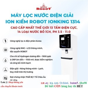 Máy lọc nước Ion kiềm Robot ionKing 1314