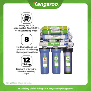 Máy lọc nước Kangaroo KG06G4 - 8 lõi, không vỏ