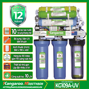 Máy lọc nước Kangaroo KG109A+Đèn UV - 9 lõi