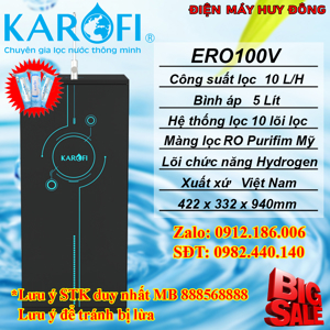 Máy lọc nước Karofi ERO100V