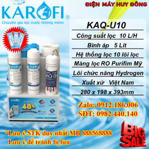 Máy lọc nước Karofi KAQ-U10