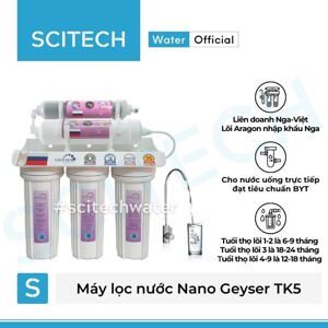 Máy lọc nước Nano Geyser 5 cấp lọc TK5 - Dùng cho nước máy