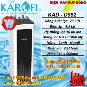 Máy lọc nước nóng lạnh Karofi KAD-D952