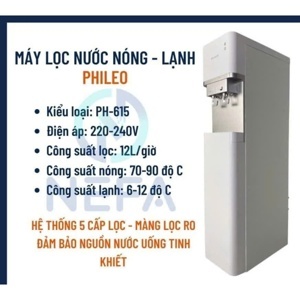 Máy lọc nước nóng lạnh Phileo PH-615