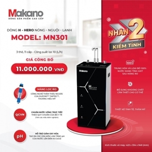 Máy lọc nước nóng nguội lạnh Makano H-Hero 2D MN301