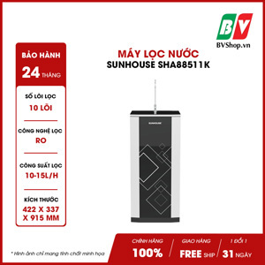 Máy lọc nước R.O 10 lõi Sunhouse SHA88511K