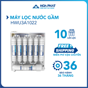 Máy lọc nước RO Hòa Phát HWU3A1022 để gầm không chân