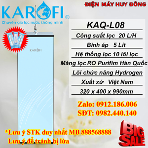 Máy lọc nước RO Karofi 10 lõi KAQ-L08